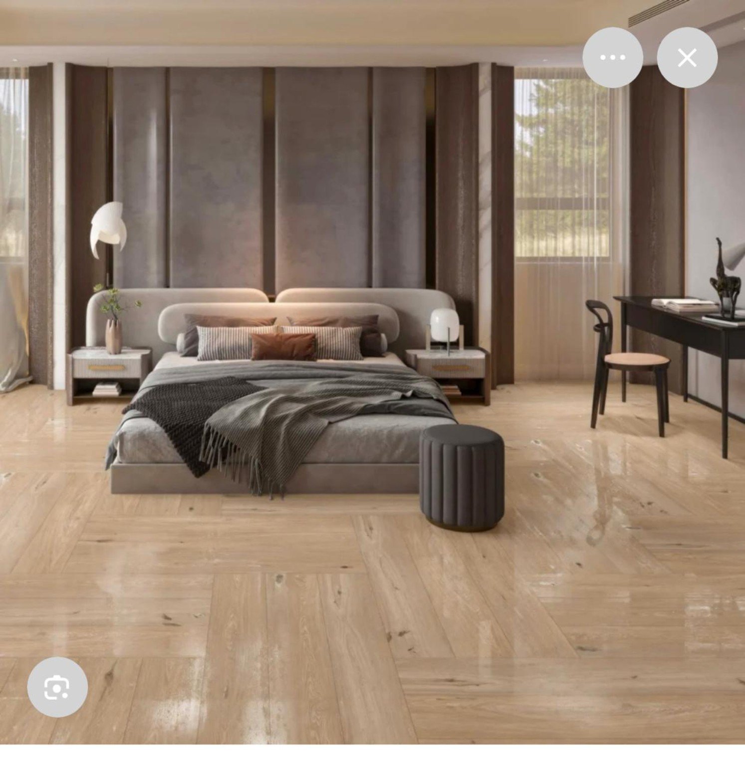 Modern Bedroom Wood-Effect Floor